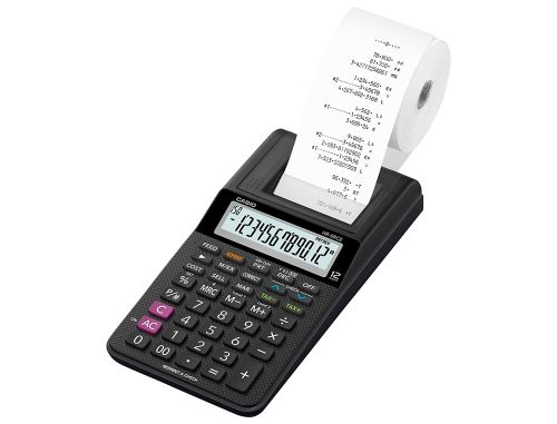 Calculadora casio impressora visor lc papel 58 mm hr-8rce 12 digitos ac/dc cor preta , Casio , 154710 , 4971850099604